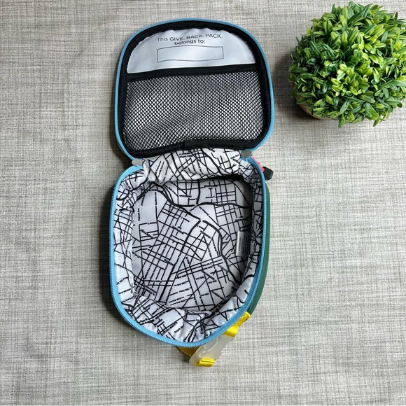 STATE Kane Mini backpack and mini Rodgers snack/ lunch pack bundle, blue/ green - Picture 9 of 10